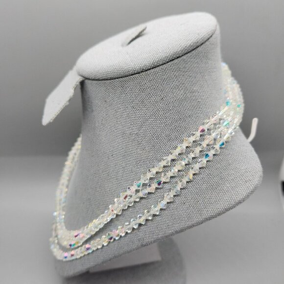 Vintage Natural Crystal Necklace 58" - Picture 2 of 3